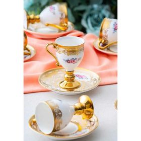 Acar Juluius 6'lı Porselen Gold 90 ml Kahve Fincan Takımı