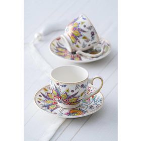 Acar Kaira 2 Kişilik 90 ml Çok Renkli Kahve Fincanı Takımı