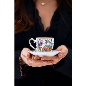Acar Kaira 2 Kişilik 90 ml Çok Renkli Kahve Fincanı Takımı