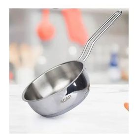 Acar Karat Basık Çelik Kaçerola 14 cm Sosluk Çelik Tava