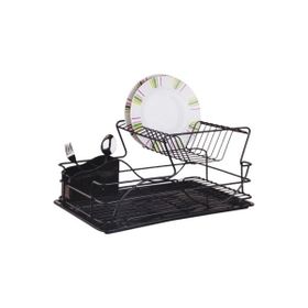 Acar KB009 17021 48x22x33 cm Siyah Krom 2 Katlı Bulaşık Sepeti