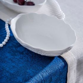 Acar King Kırık Beyaz 16 cm Oval Tabak