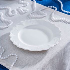 Acar King Kırık Beyaz 22 cm Pasta Tabağı