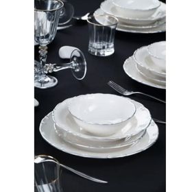 Acar Liyana Silver 6 Kişilik 24 Parça Yemek Takımı