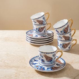 Acar Marivelle 6 Kişilik 90 ml Türk Kahvesi Fincan Takımı