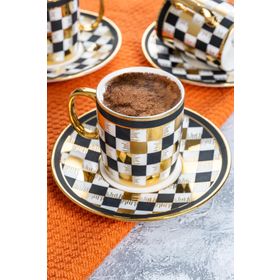Acar Markei 6 Kişilik 90 ml Kahve Fincanı Takımı