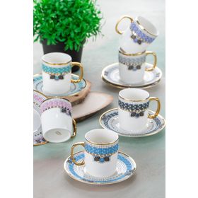 Acar Meira 90 ml 6 Kişilik Kahve Fincanı Takımı