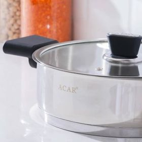 Acar Orkide 16 Parça Paslanmaz Çelik Tencere Seti
