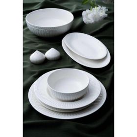 Acar POR-07126/1 Doralie 6 Kişilik 29 Parça Beyaz Yemek Takımı
