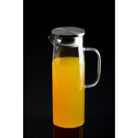 Acar Prizma Model Metal Kapaklı 1500 ml Cam Sürahi