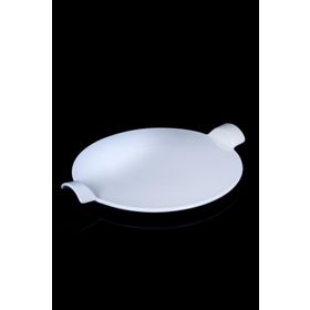 Acar Pure White Dönerli Porselen Yuvarlak 30 cm Servis Tabak