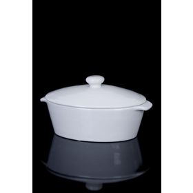 Acar Pure White Porselen 15 cm Oval Fırın Kabı