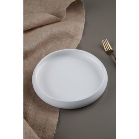 Acar SctT-21-0220/16 Bianco Perla Porselen 24 cm Yuvarlak Tabak