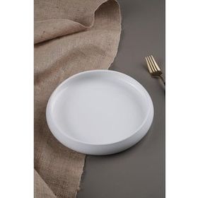 Acar SctT-21-0220/16 Bianco Perla Porselen 24 cm Yuvarlak Tabak