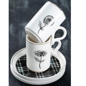 Acar SYT-06057/12 Octavia 6 Kişilik 90 ml Çok Renkli Kahve Fincanı Takımı