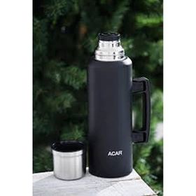 Acar TMS-08369 Karat X Serisi Paslanmaz Çelik 1.5 lt Siyah Kamp Termos