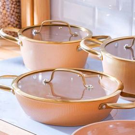 Acar Ultimate Pro 7 Parça Rose Gold Tencere Seti