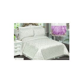 Acassia Home Bade Krem Şönil Dantelli Çift Kişilik Yatak Örtüsü