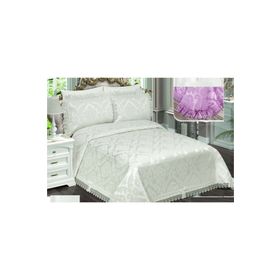 Acassia Home Bade Krem Şönil Dantelli Çift Kişilik Yatak Örtüsü