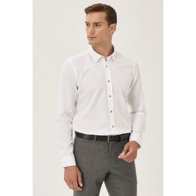 AC&Co Altınyıldız classics Düğmeli Yaka Tailored Slim Fit Oxford Gömlek