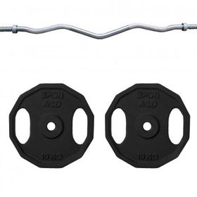 ACD Spor 10 kg Demir Döküm Plaka 2 Adet Z Bar Set