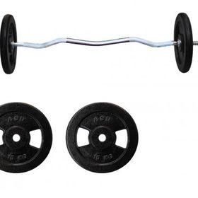 ACD Spor 2 Adet 15 kg Döküm Ağırlık Z Bar Set