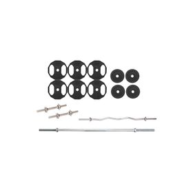 ACD Spor 50 kg Döküm Ağırlık Halter Dambıl 150 cm Uzun Bar ve Z Bar Set