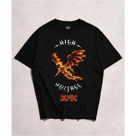Acdc High Voltage Erkek Baskılı Siyah Tshirt