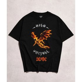 Acdc High Voltage Erkek Baskılı Siyah Tshirt