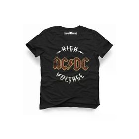 Acdc High Voltage Erkek Baskılı Siyah Tshirt
