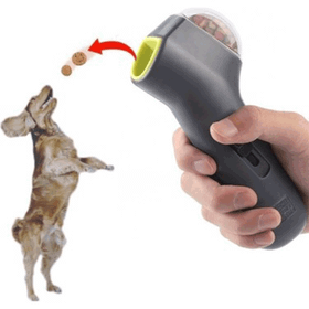 Acenter Gri Köpek Mama Atıcı Egzersiz Oyun Tabancası
