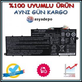 Acer AC13C34 Uyumlu Laptop Batarya Pil
