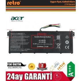 Acer Aspire 7 A715-75G-57D1 Version 1 3 Cell 11.4V Uyumlu Laptop Batarya