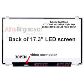 Acer Aspire 7 A717-71G A717-72G 17.3 İnç Uyumlu Notebook Lcd Ekran