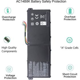 Acer Aspire E3-111 E3-112 E3-112M V2 15.2V Uyumlu Laptop Batarya Pil