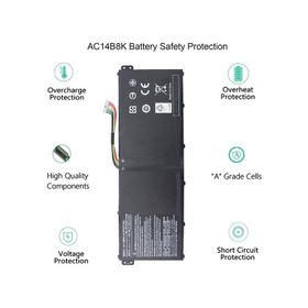 Acer Aspire E3-111 E3-112 E3-112M V2 15.2V Uyumlu Laptop Batarya Pil