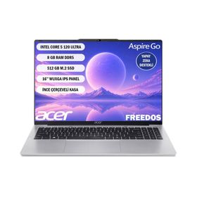 Acer Aspire Go 16 AG16-71P-558L NX.JT2EY.001 Core 5 120U 8GB RAM 512GB SSD FreeDOS 16 inç Laptop