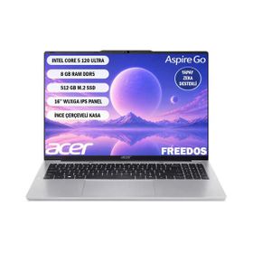 Acer Aspire Go 16 AG16-71P-558L NX.JT2EY.001 Core 5 120U 8GB RAM 512GB SSD FreeDOS 16 inç Laptop