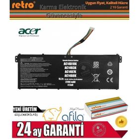 Acer Aspire Nitro 5 AN515-52-54ZN Uyumlu Laptop Batarya