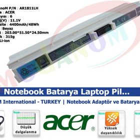 Acer Aspire One 752-H22C-K 752-H22C-W Beyaz Uyumlu Notebook Batarya