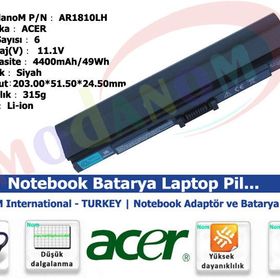 Acer Aspire One AO752 AOD255-A01B/K Siyah Laptop Batarya Pil