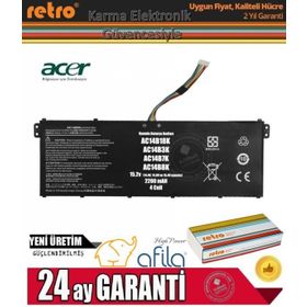 Acer Aspire V3-371 V2 15.2V Uyumlu Laptop Batarya Pil