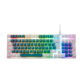 Acer Emachines EAK100 USB Kablolu RGB Backlight Red Switch Mekanik Türkçe Q 100 Tuşlu Yeşil-Beyaz Gaming Klavye