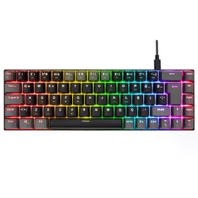 Acer Emachines EAK68 USB Kablolu RGB Backlight Red Switch Mekanik Türkçe Q 68 Tuşlu Siyah-Gri Gaming Klavye