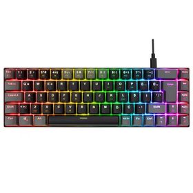 Acer Emachines EAK68 USB Kablolu RGB Backlight Red Switch Mekanik Türkçe Q 68 Tuşlu Siyah-Gri Gaming Klavye