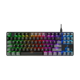 Acer Emachines EAK87 USB Kablolu RGB Backlight Red Switch Mekanik Türkçe Q 87 Tuşlu Siyah-Gri Gaming Klavye