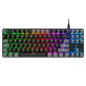 Acer Emachines EAK87 USB Kablolu RGB Backlight Red Switch Mekanik Türkçe Q 87 Tuşlu Siyah-Gri Gaming Klavye