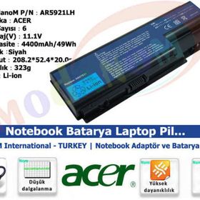 Acer LC.BTP00.007 Acer LC.BTP00.008 Uyumlu Notebook Batarya
