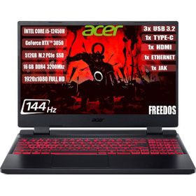 Acer Nitro 5 AN515-58-544K NH.QFJEY.007-16 i5-12450H 16GB RAM 512GB SSD 4GB RTX 3050 FreeDOS 15.6 inç Oyun Bilgisayarı