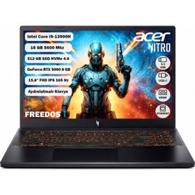Acer Nitro ANV15-52-99UN NH.QZ8EY.004 i9-13900H 16GB RAM 512GB SSD RTX 5060 FreeDOS 15.6 inç Oyun Bilgisayarı